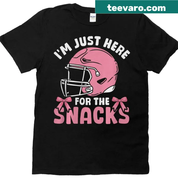 T-shirt with funny quote about snacks and football