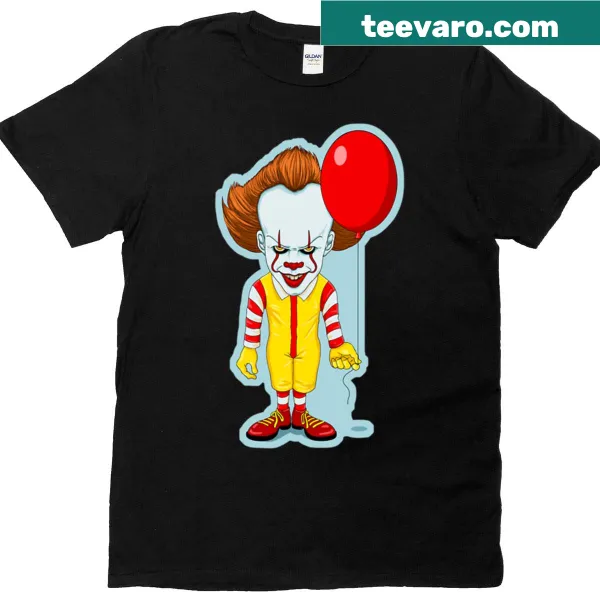 Scary clown Halloween T-shirt with Mc Penny graphic