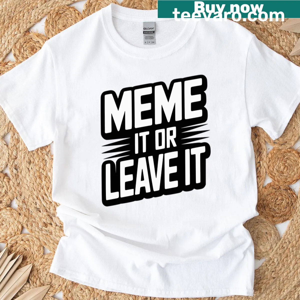 Humorous Meme It Or Leave It t-shirt with playful graphic design. — on a men's t-shirt