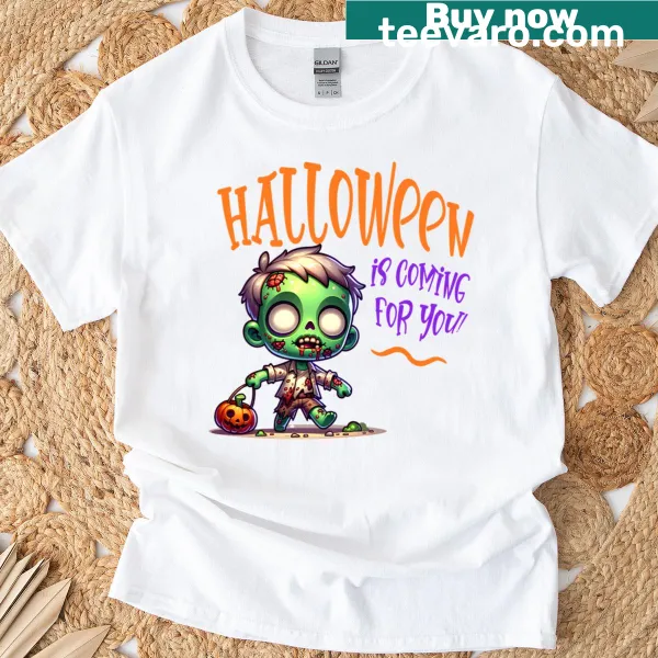 Funny Halloween T-shirt for kids featuring 'My Little Monster'