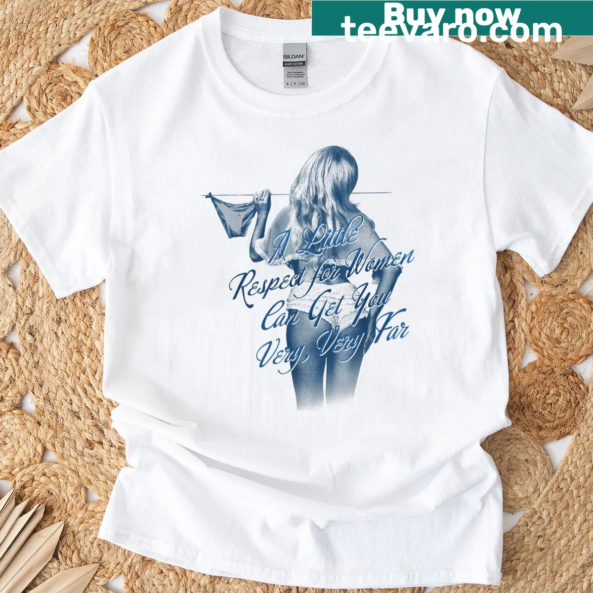 Sabrina Carpenter-themed T-shirt with impactful text — on a men's t-shirt