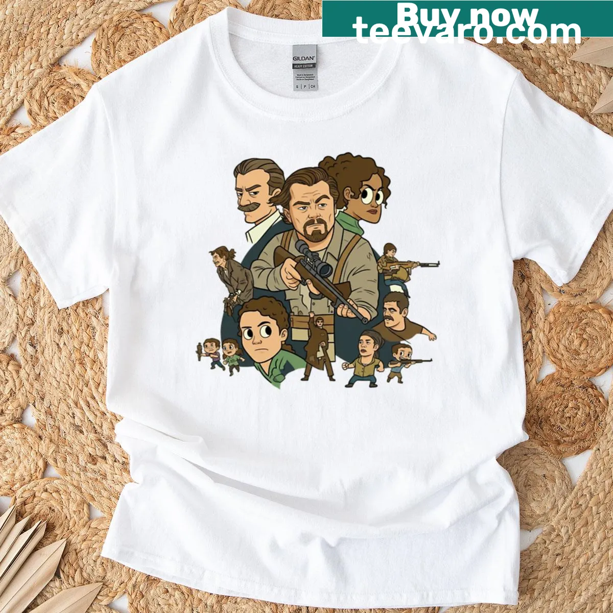 Oversized t-shirt with bold typography 'One Battle After Another' — on a men's t-shirt