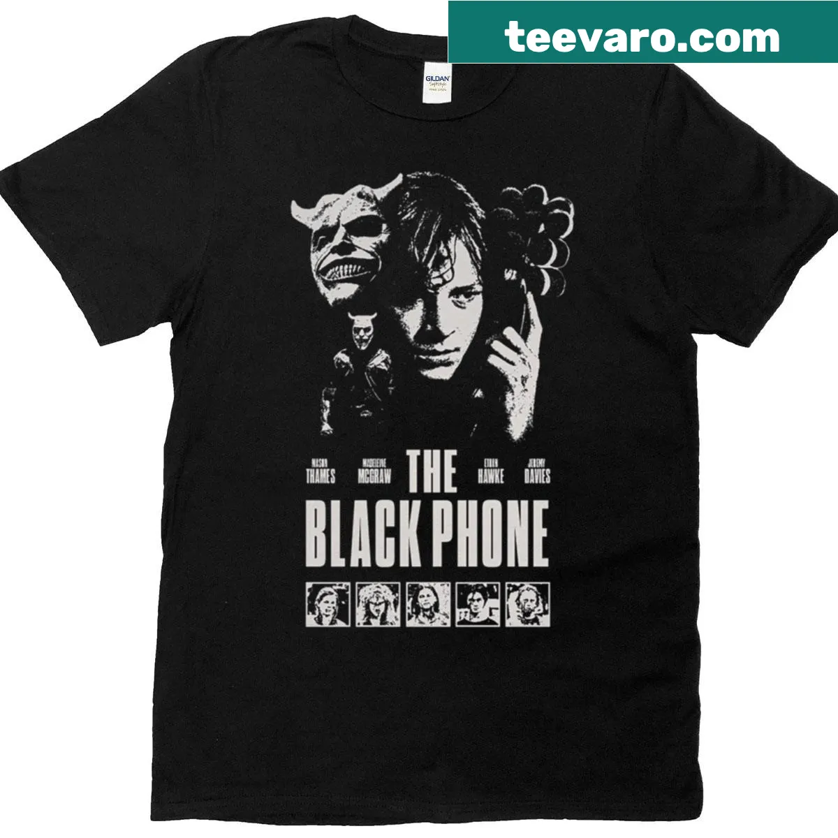 Vintage retro phone graphic on a cool T-shirt — on a men's t-shirt