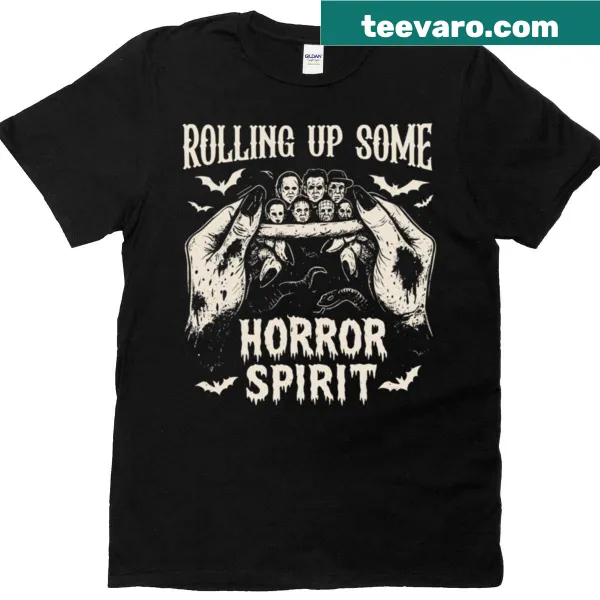 Horror-themed graphic T-shirt with edgy design