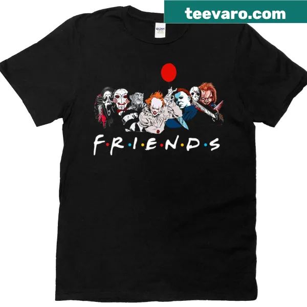 T-shirt featuring popular scary movie characters for horror fans
