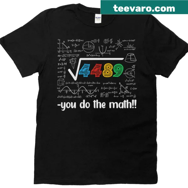 Funny math meme T-shirt with playful cartoon design