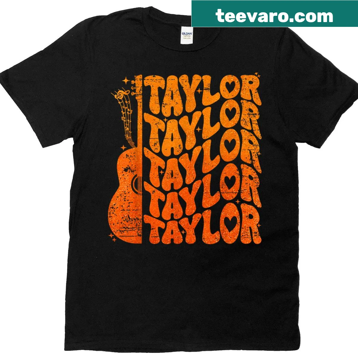 Vintage style shirt personalized with the name Taylor — on a men's t-shirt