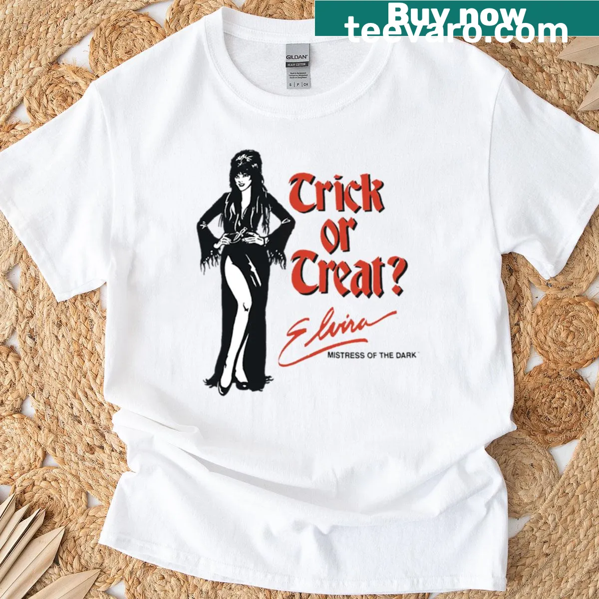 Playful Trick Or Treat Halloween t-shirt — on a men's t-shirt
