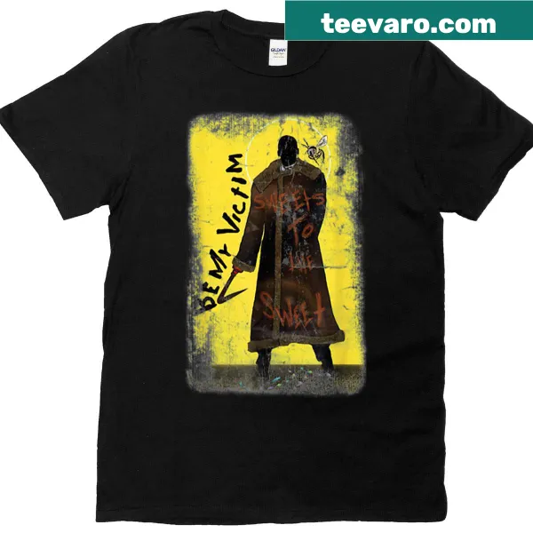 Edgy Halloween t-shirt with 'Be My Victim' text