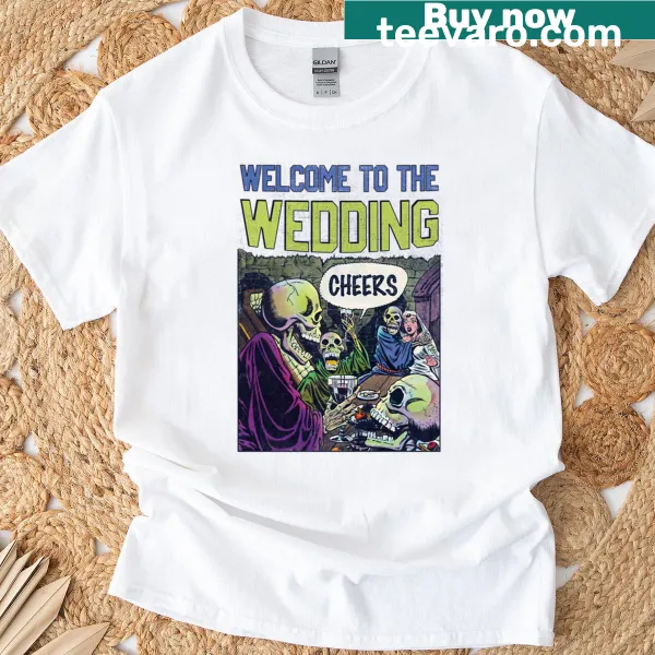 Vintage wedding tee with humorous bride graphic