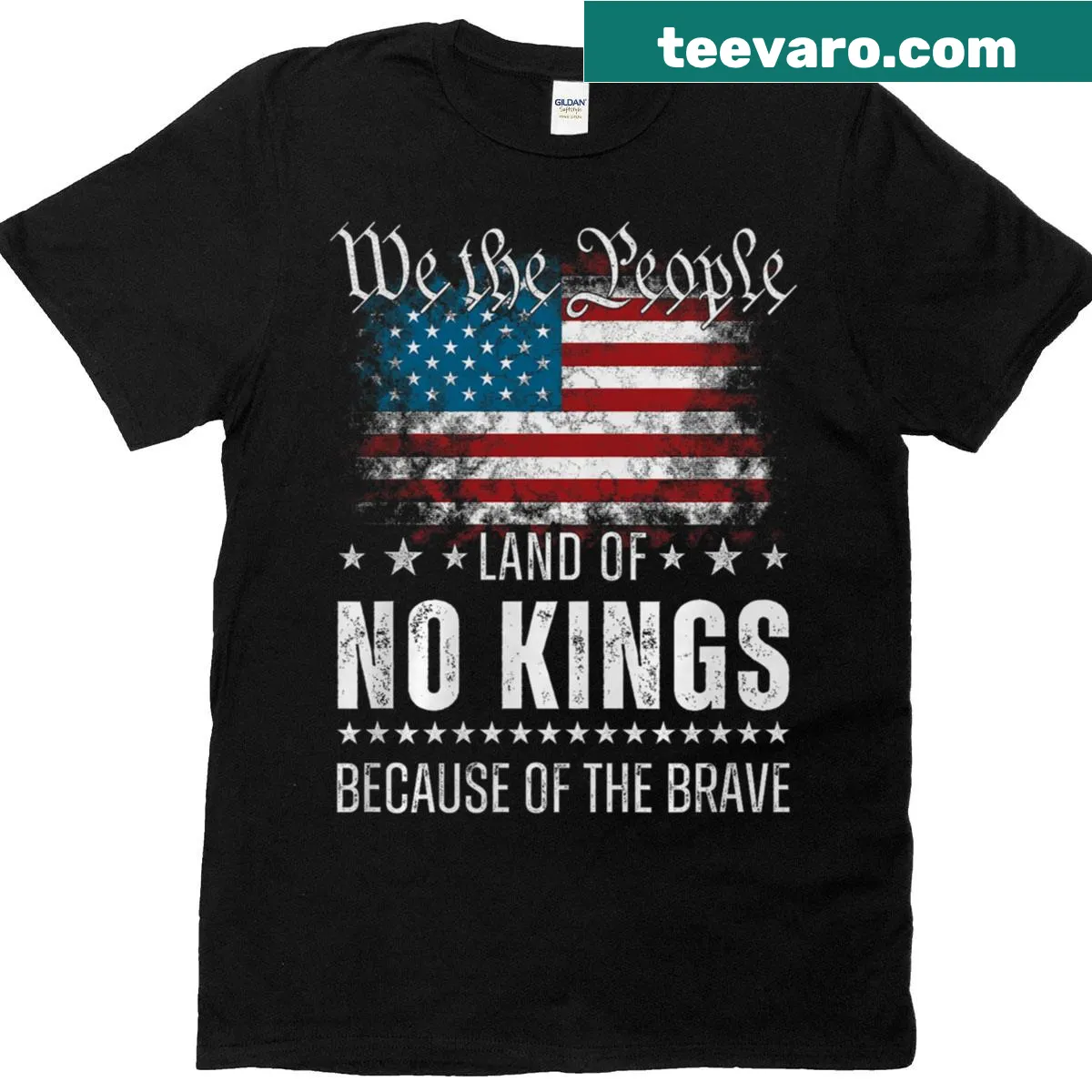 Patriotic T-shirt with 'We The People' text — on a men's t-shirt