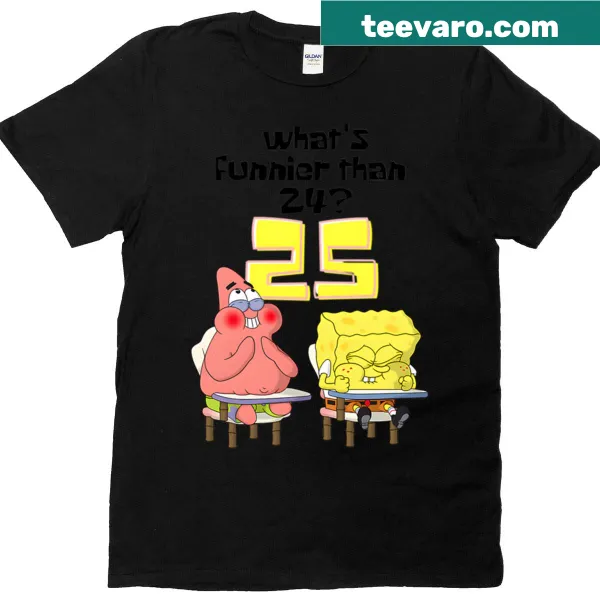 Funny Spongebob T-shirt referencing classic meme about numbers