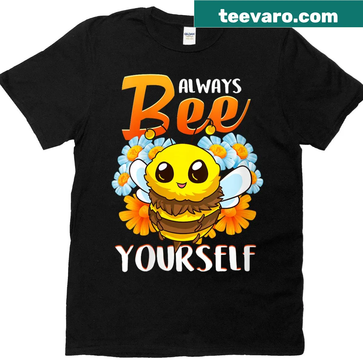 Charming beekeeper T-shirt promoting bee awareness and positivity — on a men's t-shirt