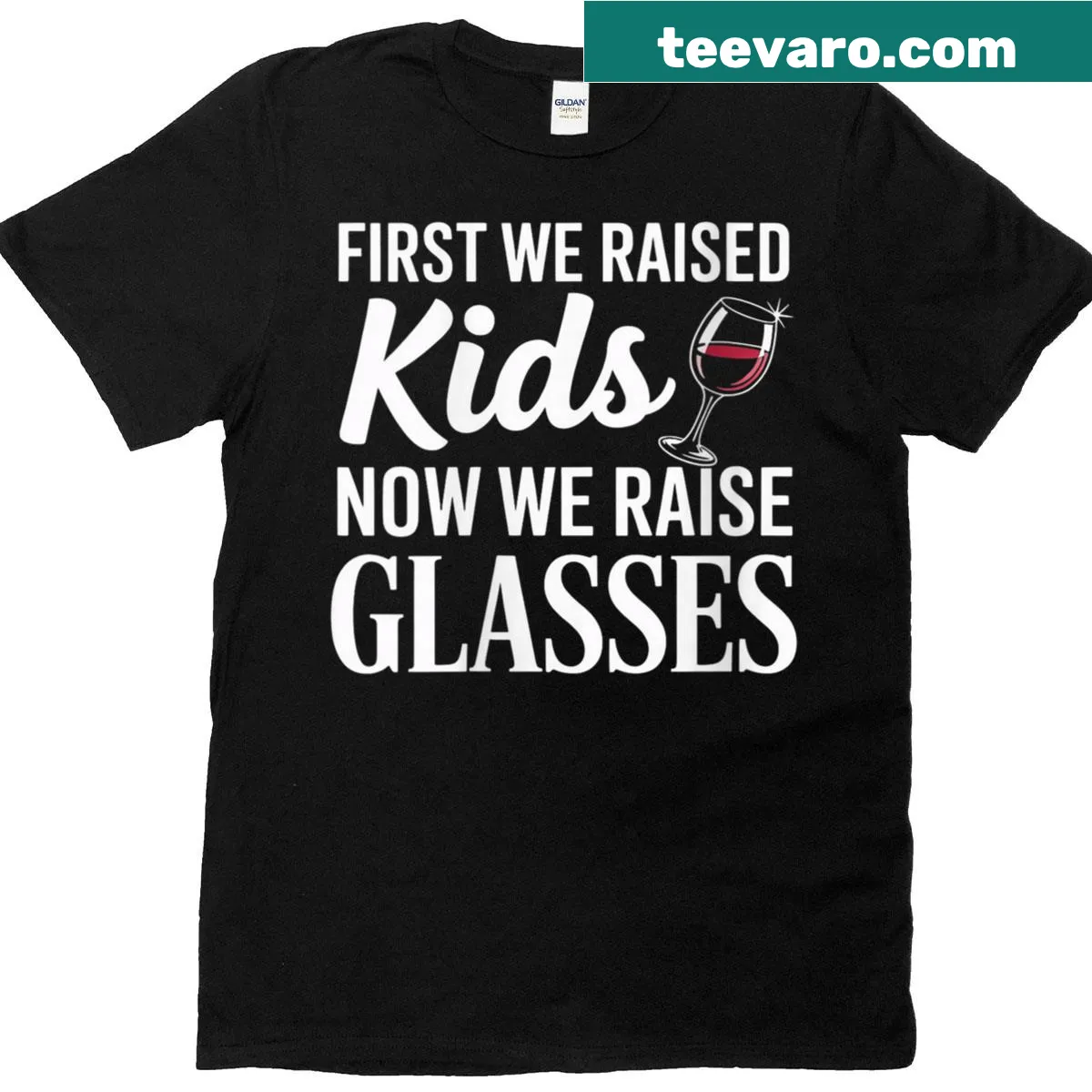 Heartfelt typography T-shirt for empty nest parents — on a men's t-shirt