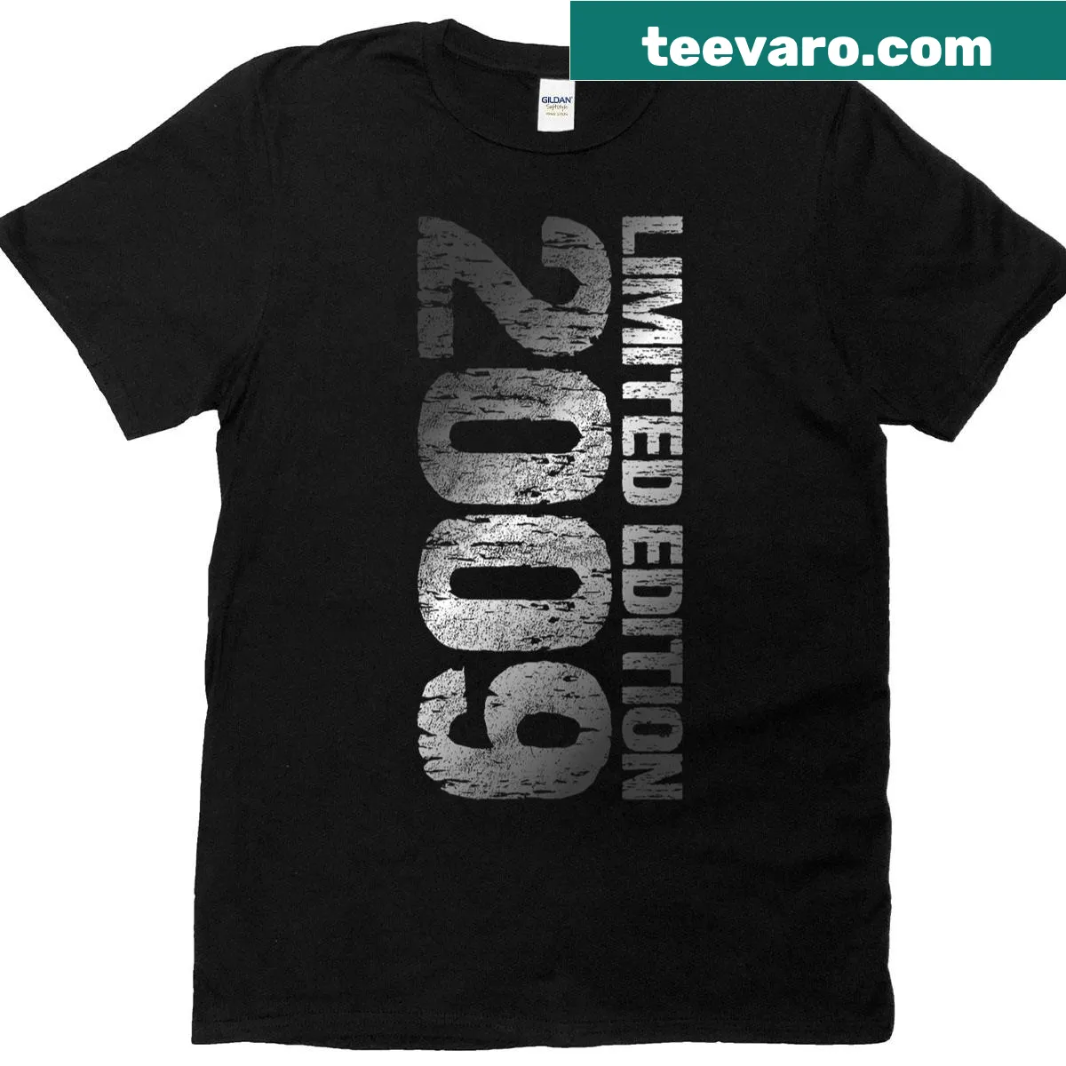 Limited Edition 2009 16th Birthday text design for T-shirt — on a men's t-shirt