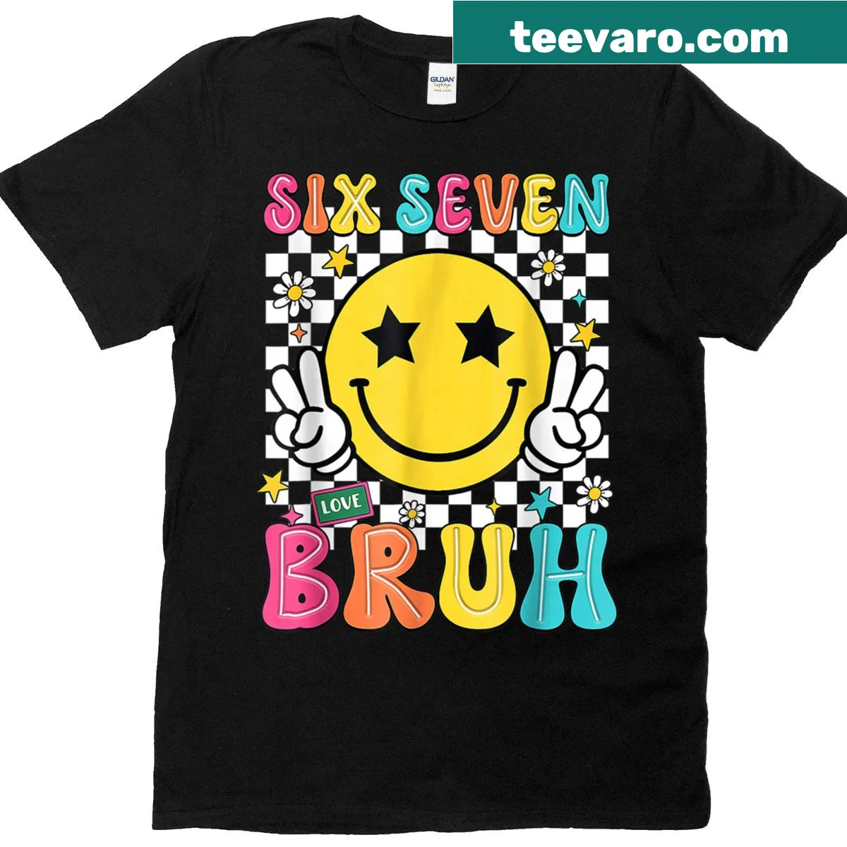 Funny kids t-shirt featuring Gen Alpha slang and memes — on a men's t-shirt