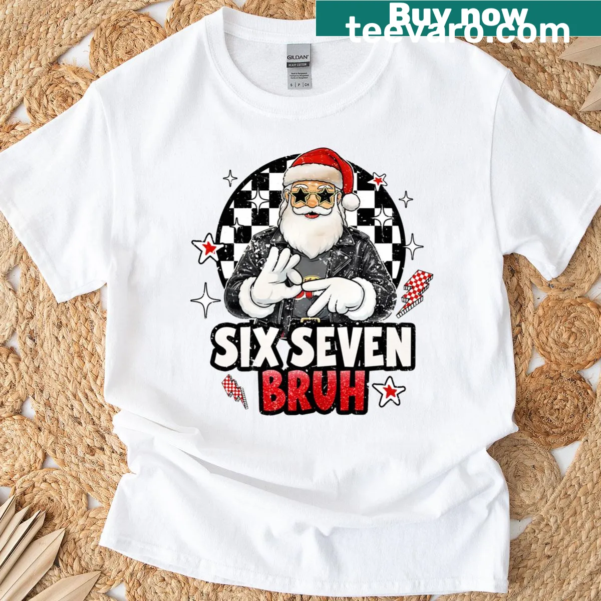 Funny Christmas T-shirt with humorous meme text — on a men's t-shirt
