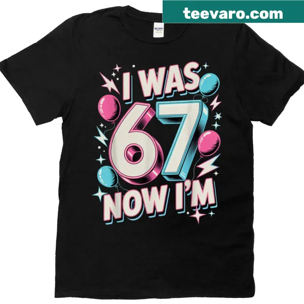 Funny birthday t-shirt for kids saying 'I Was 6 Now I'm 7'