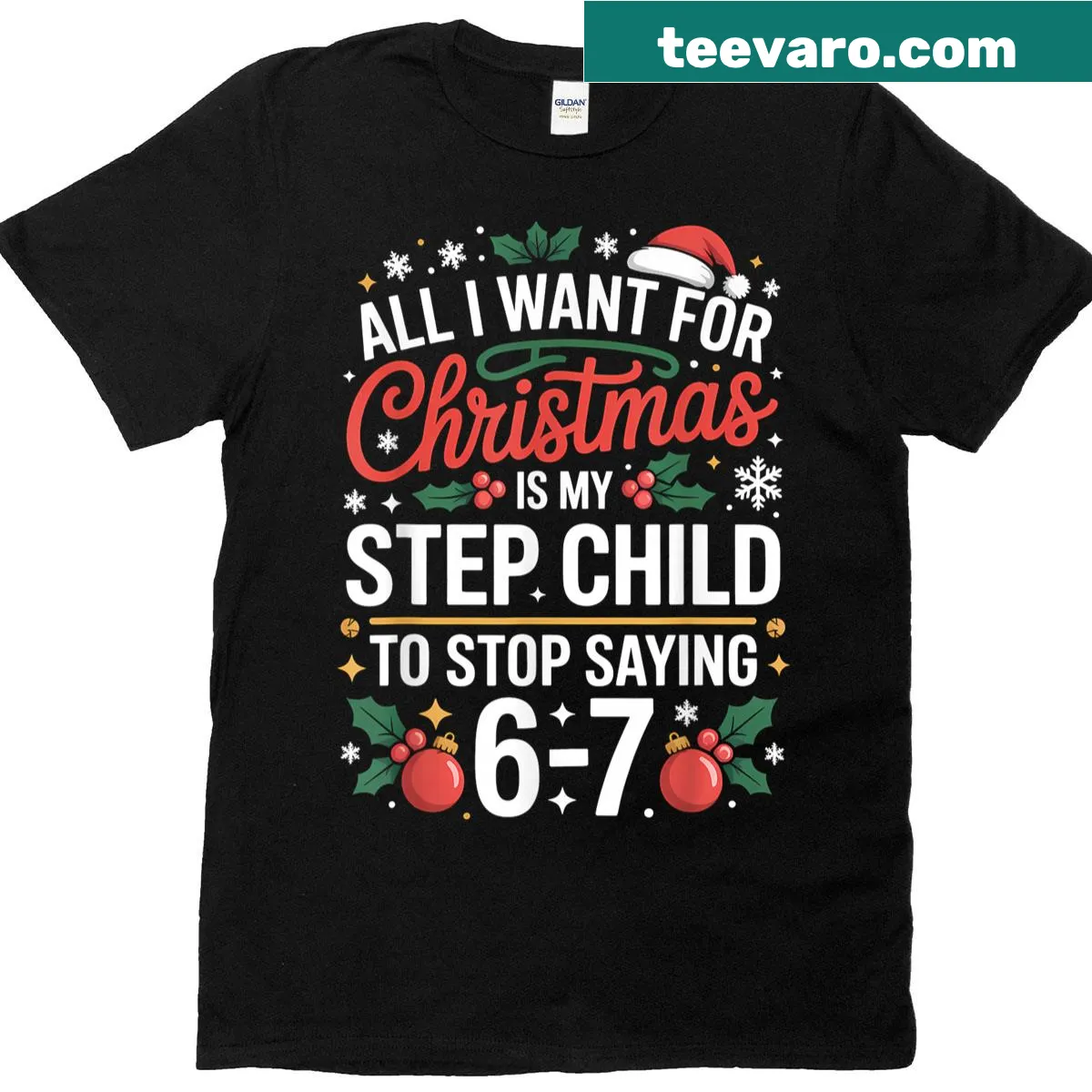 Humorous step-parent T-shirt with clever wordplay — on a men's t-shirt