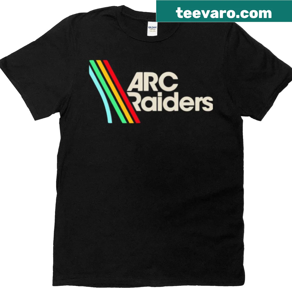 Gaming T-shirt featuring Arc Raiders design — on a men's t-shirt