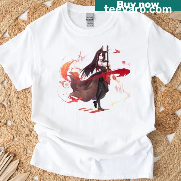 T-shirt featuring Akagi from Azur Lane video game