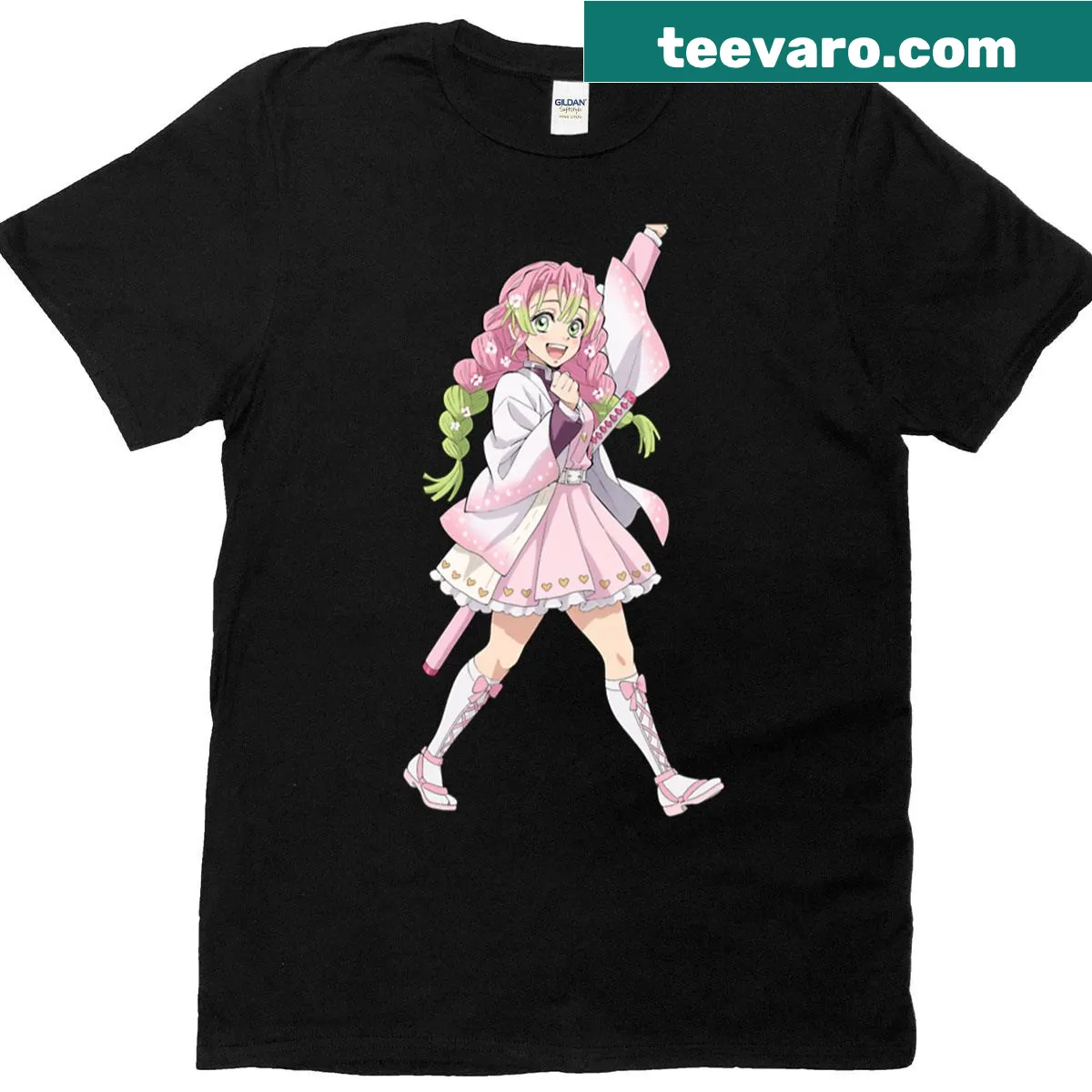 Illustrative t-shirt featuring the phrase Blades Of Affection. — on a men's t-shirt