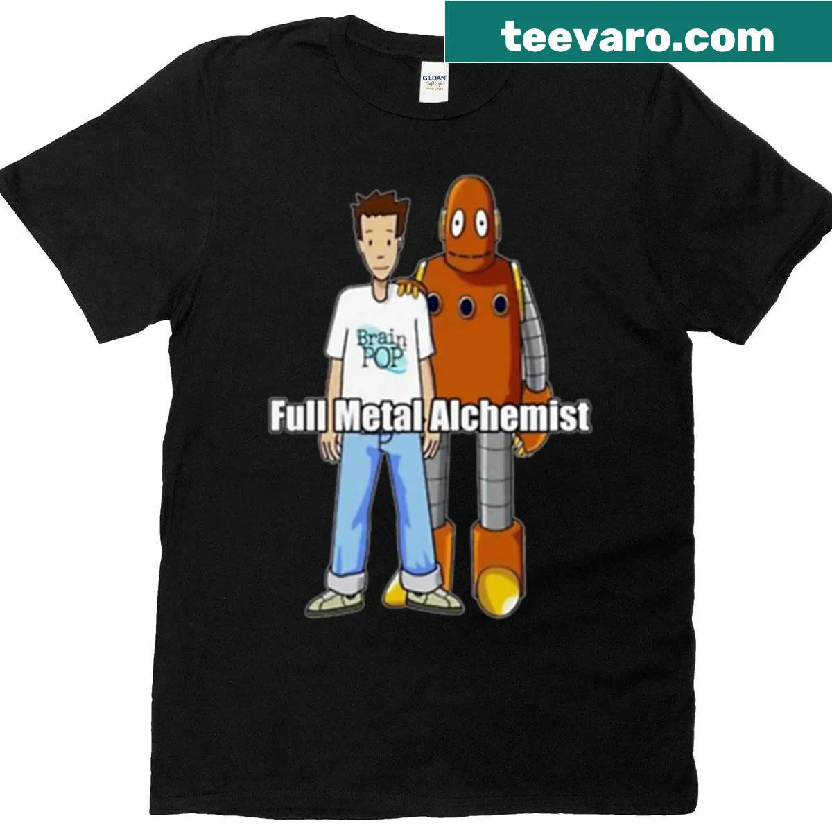 Anime-inspired T-shirt featuring Full Metal Alchemist design — on a men's t-shirt
