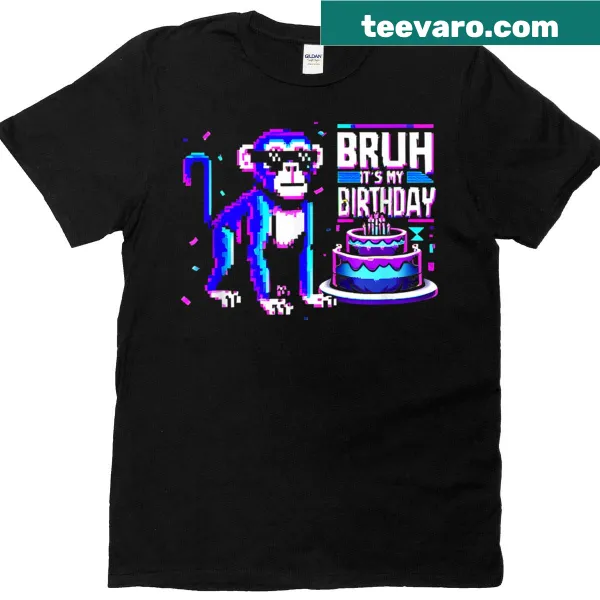 Kids birthday T-shirt with a monkey piñata design
