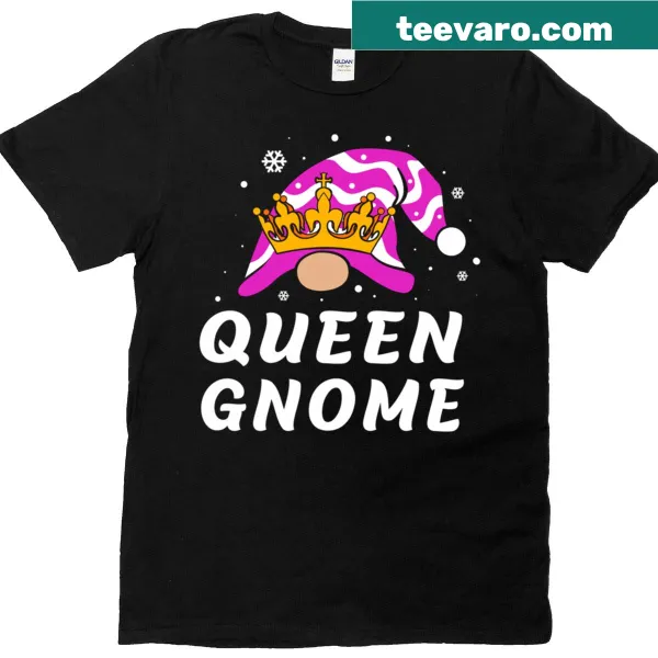 Whimsical Christmas Gnomes graphic on family matching t-shirt