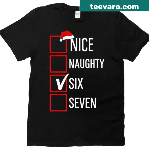 Funny Christmas T-shirt with vintage Santa quote