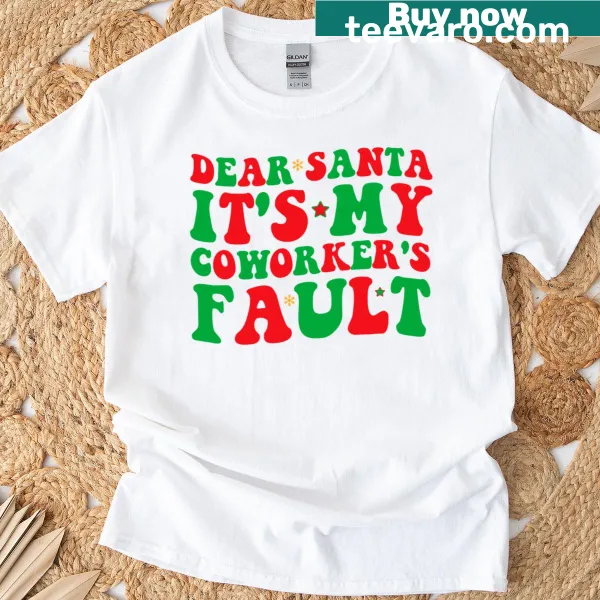 Funny Christmas T-shirt with playful 'Dear Santa' message