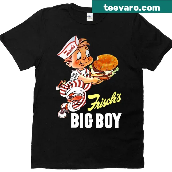 Vintage T-shirt featuring the Big Boy mascot from Frisch's Burgers.