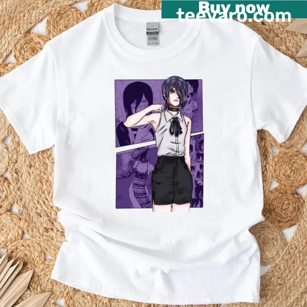 Playful doodle graphic on a casual t-shirt.