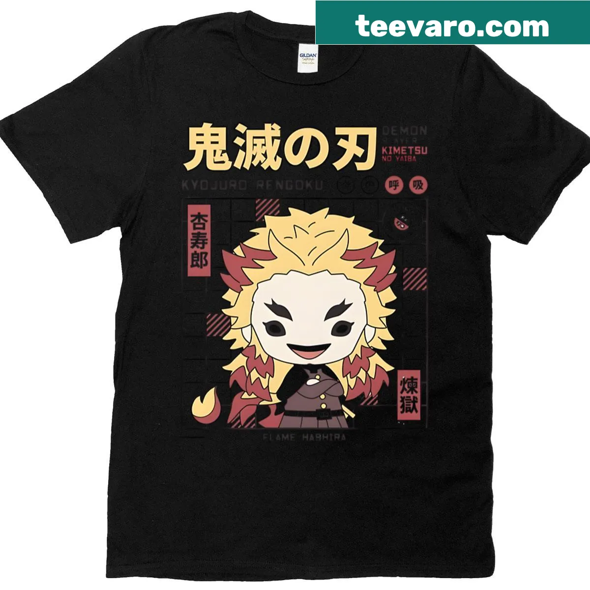 Illustrative t-shirt with creative fire graphic design — on a men's t-shirt