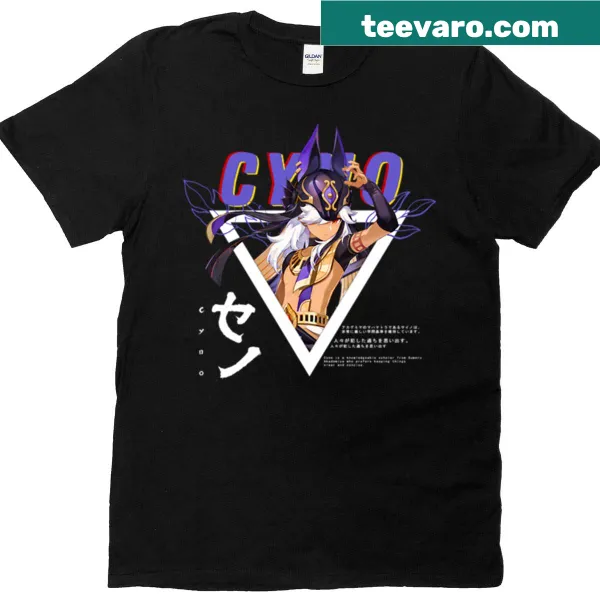 Genshin Impact t-shirt featuring the character Cyno