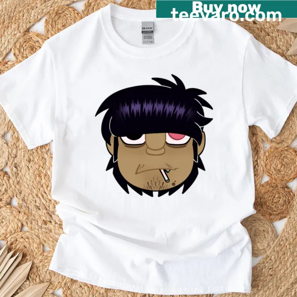 Gorillaz Phase 1 T-shirt featuring Murdoc the bassist