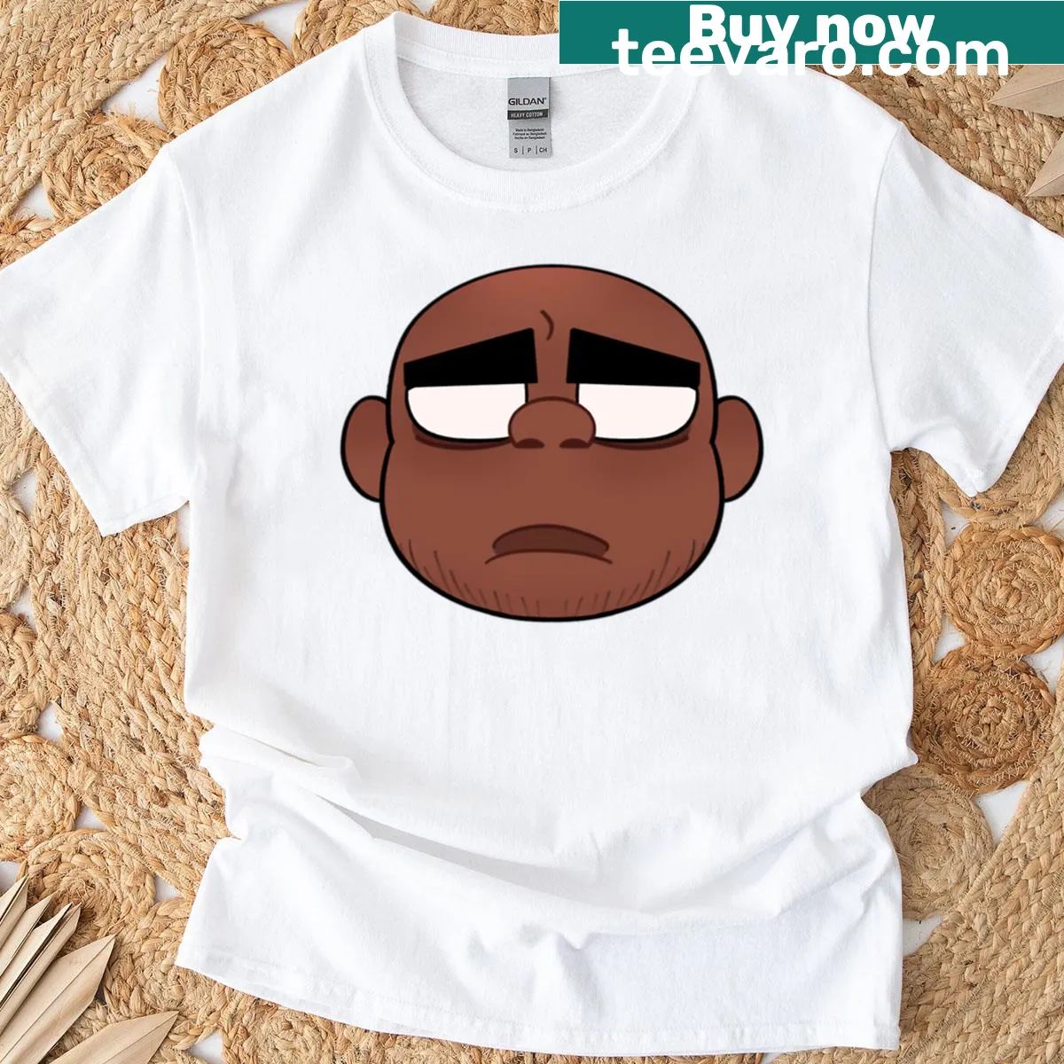 Gorillaz Russel character t-shirt from Phase 1 — on a men's t-shirt