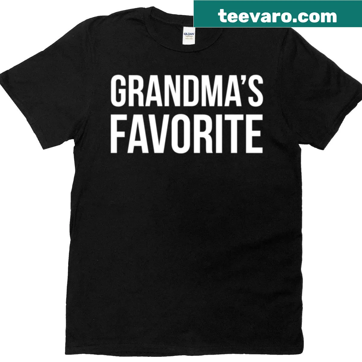 Funny Grandma's Favorite t-shirt with playful typography — on a men's t-shirt