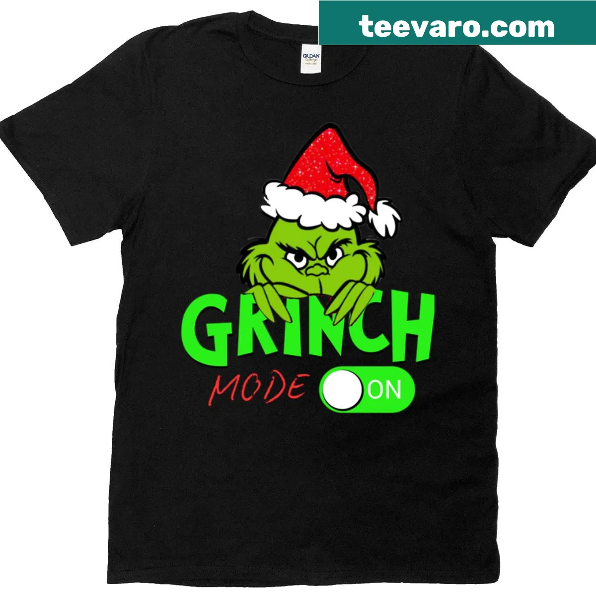 Funny Grinch Mode On Christmas t-shirt — on a men's t-shirt