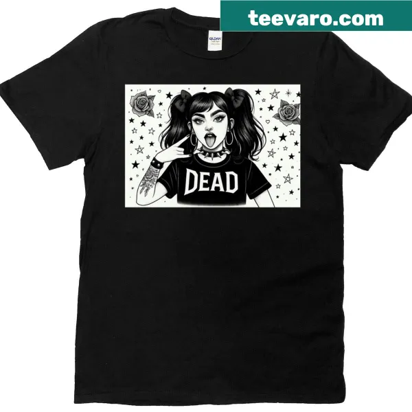 Grunge-style T-shirt with bold graphics