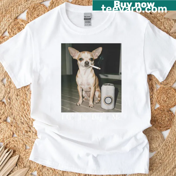 Funny dog t-shirt with playful text for dog lovers