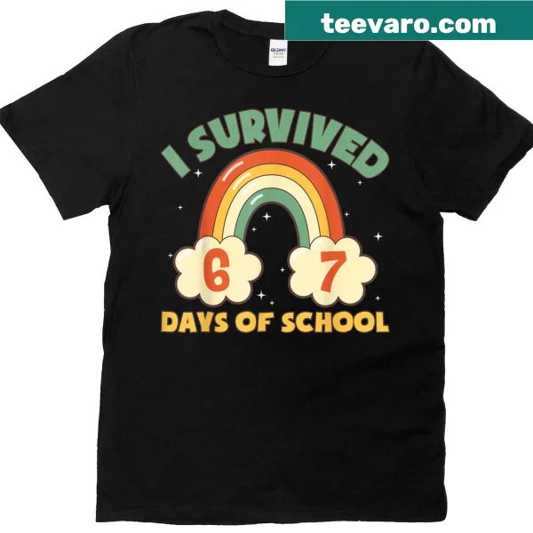 Funny school survival shirt for students with meme text