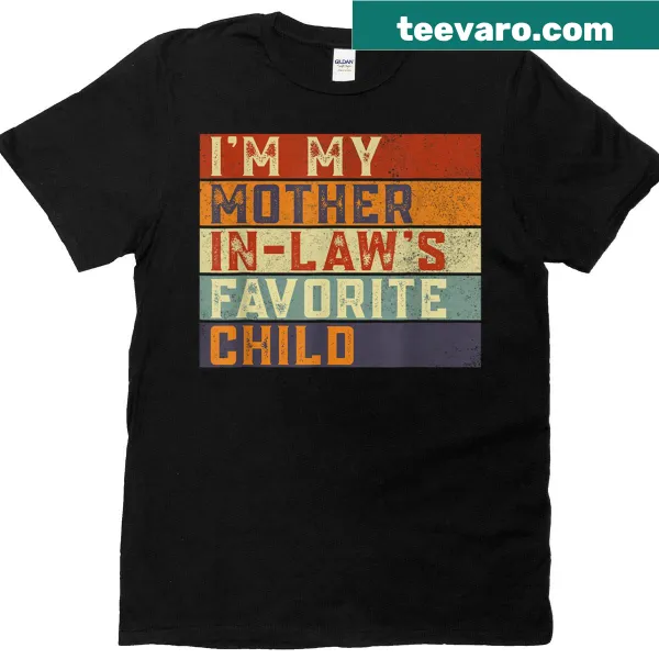 Funny retro shirt declaring favorite child status with humor
