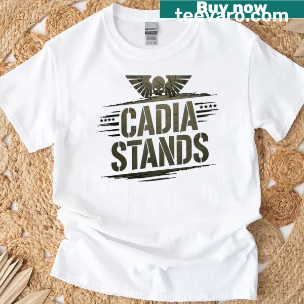 Bold text Imperial Fortress t-shirt with abstract design