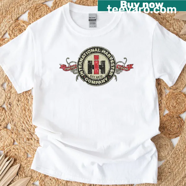 Vintage t-shirt featuring the International Harvester Company 1902 logo