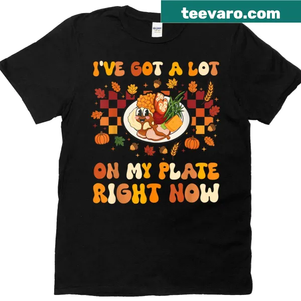 Thanksgiving fun t-shirt with groovy humorous text