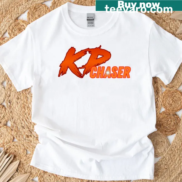 Humorous Kp Chaser T-shirt with cartoon drink design