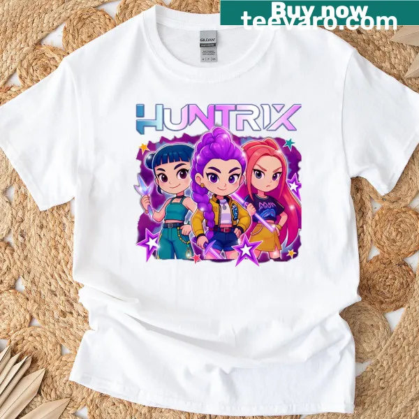 K-pop themed shirt for kids featuring Huntrix Girl