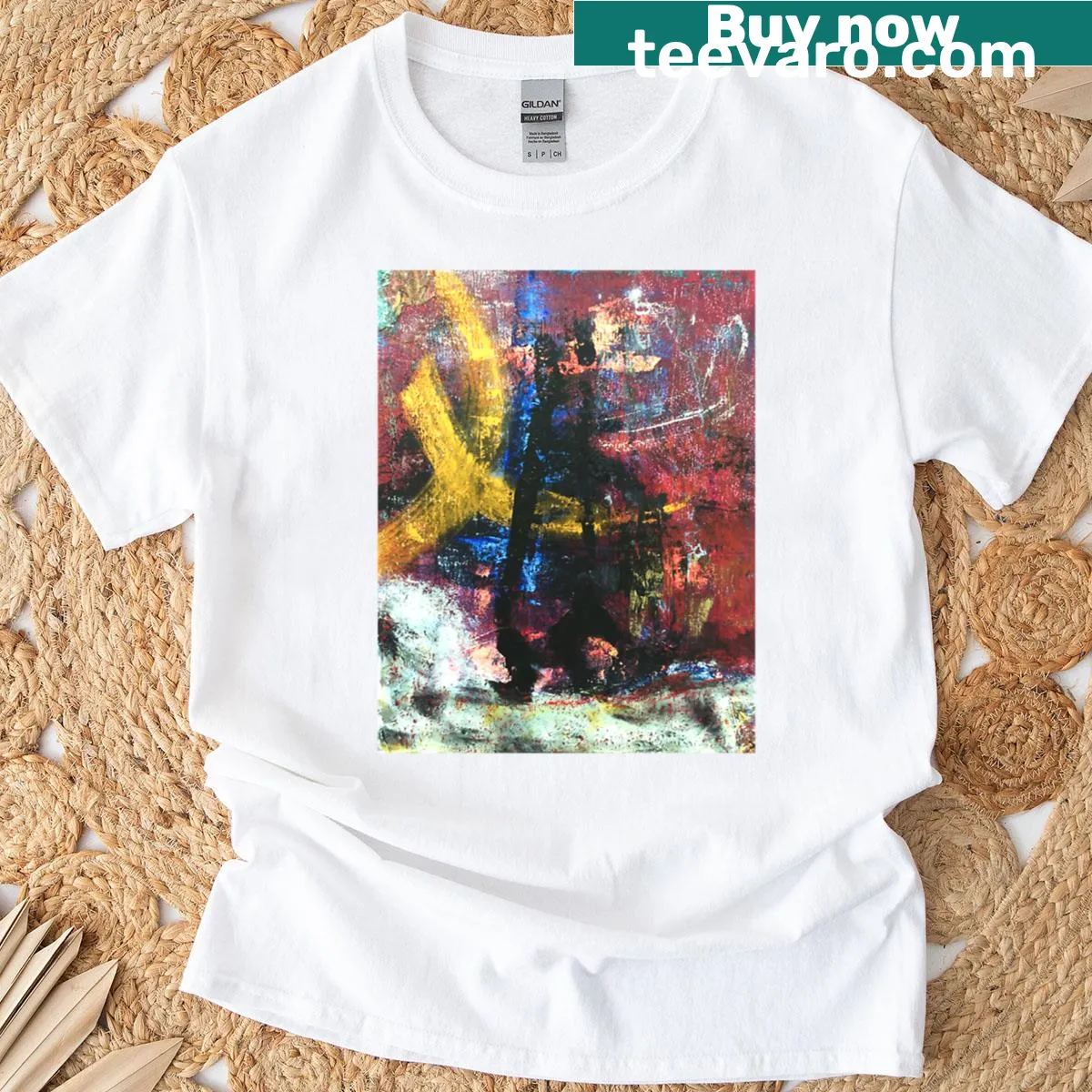 Inspirational T-shirt with 'Light That Endures' text — on a men's t-shirt