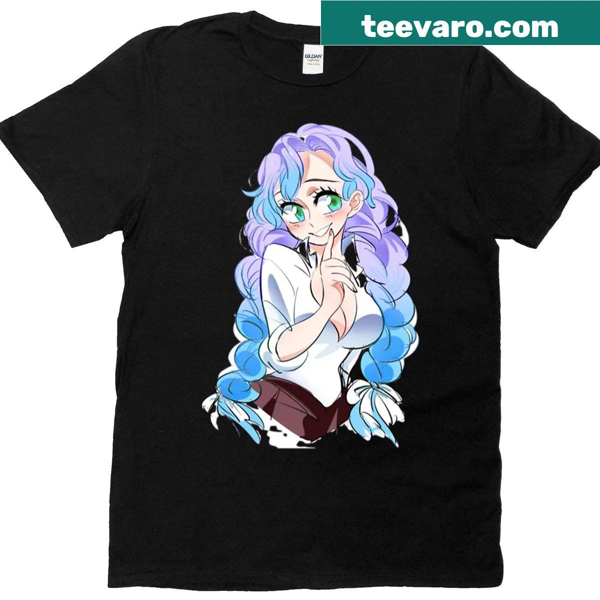 Playful T-shirt featuring Love Is Her Weapon typography design — on a men's t-shirt